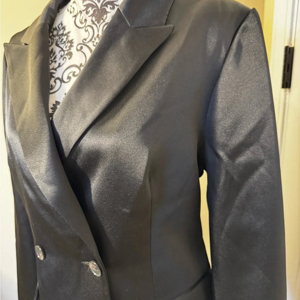 H&M Black Double-Breasted Coat Dress - Picture 5 of 10